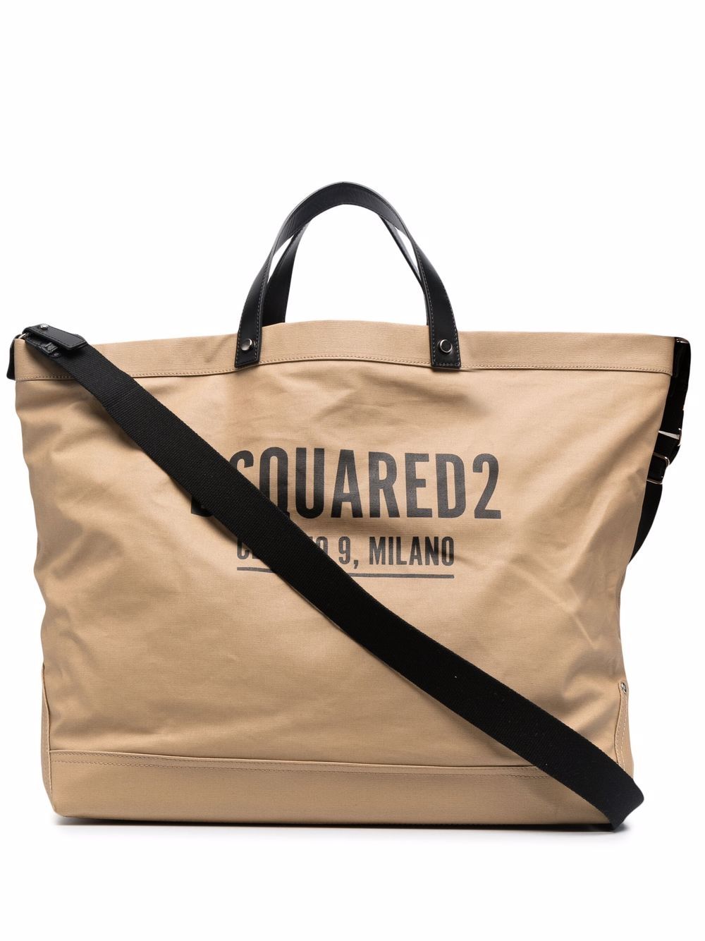 

Dsquared2 tote con logo estampado - Marrón