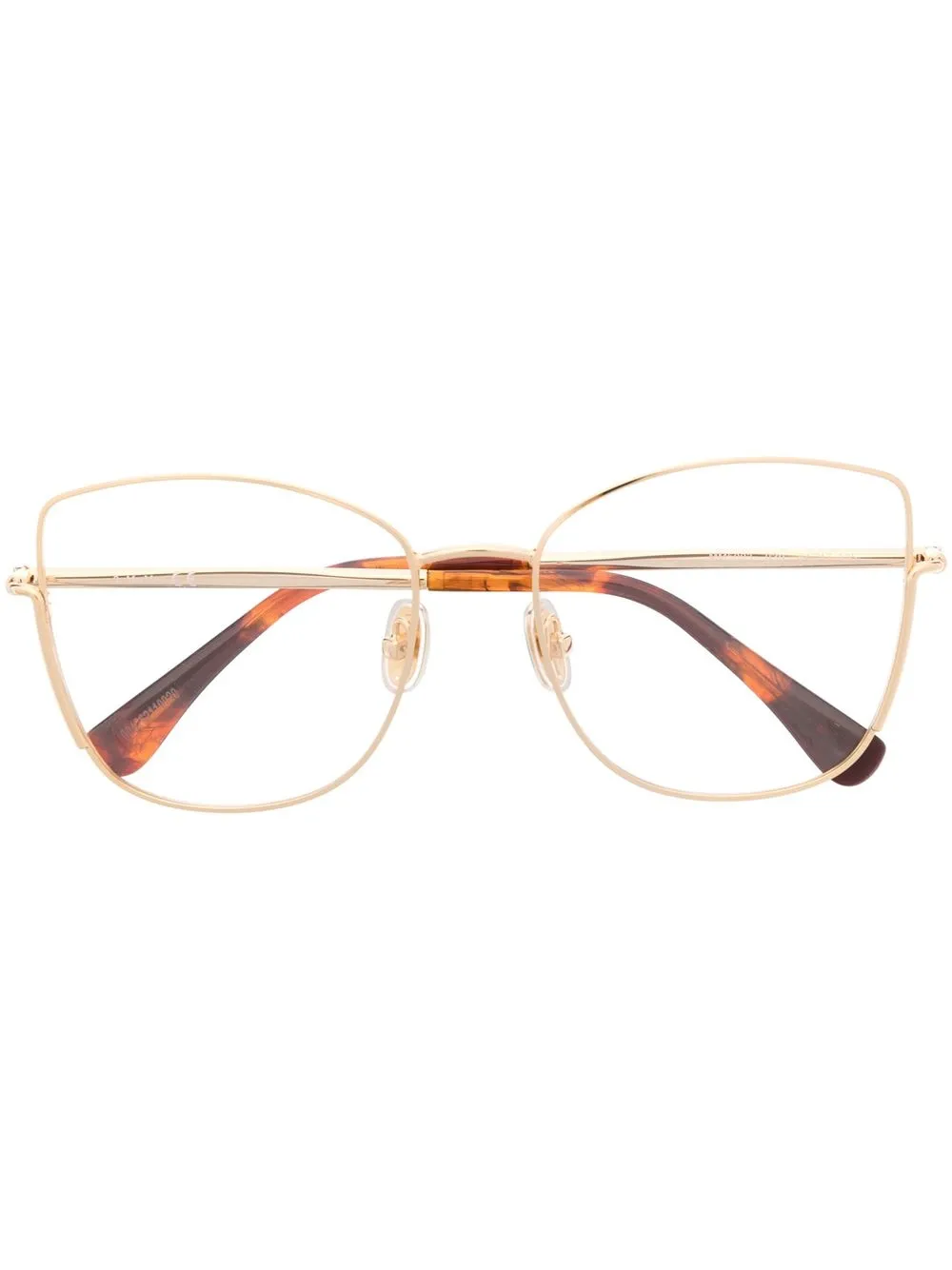 

Max Mara lentes con armazón cuadrada - Dorado