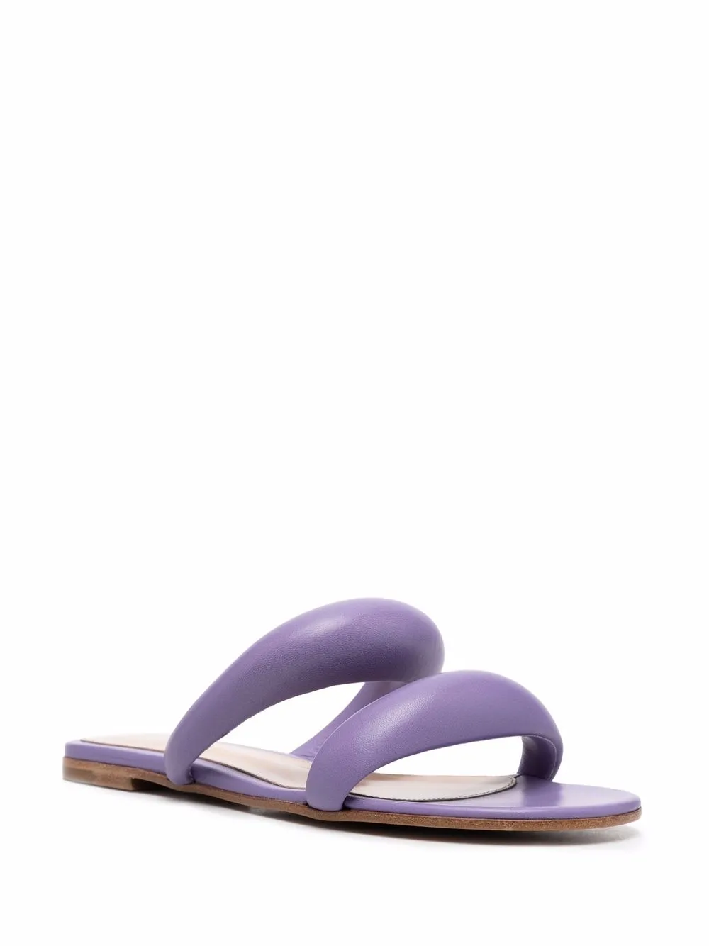 Gianvito Rossi Bijoux Slide Flat Nappa Sandals - Farfetch