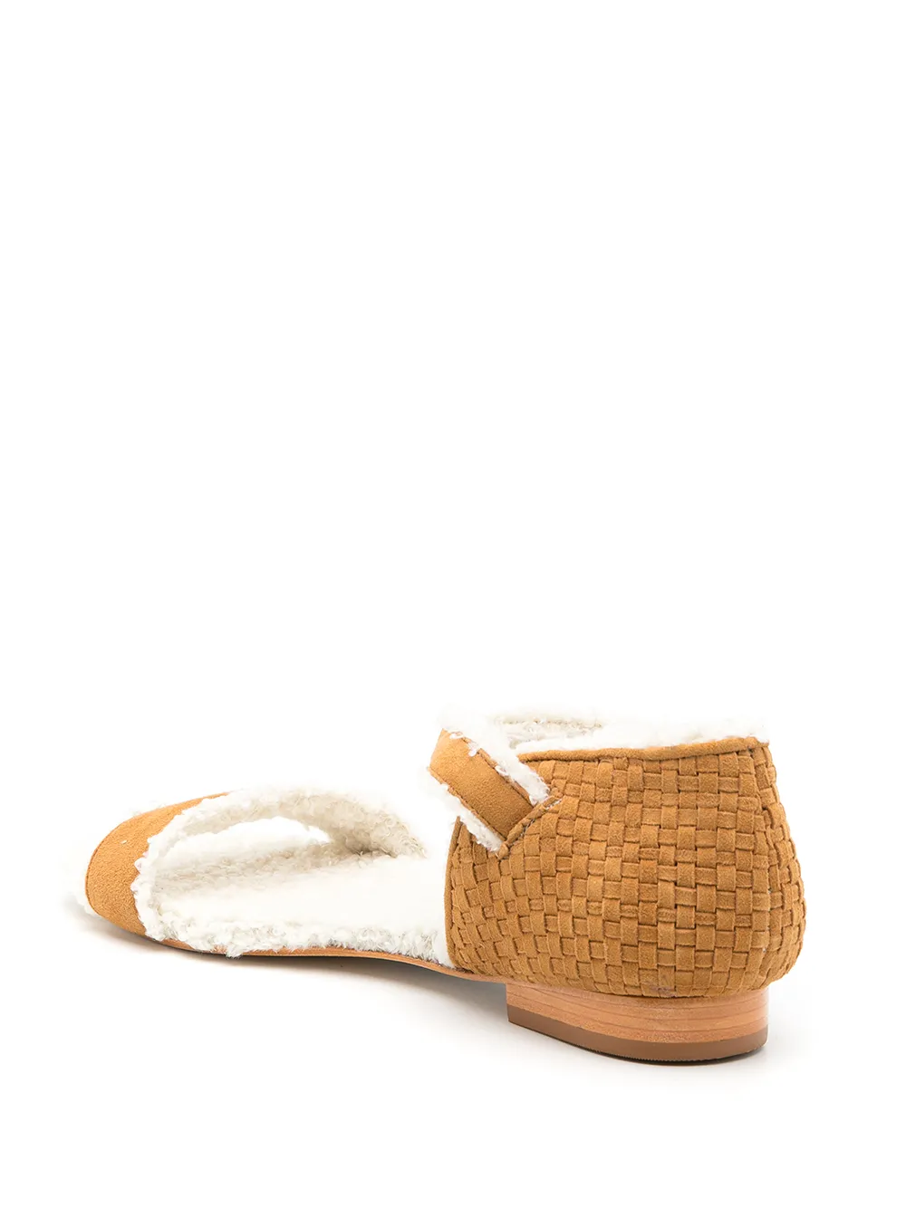 Sarah Chofakian Jude fluffy sandals Brown