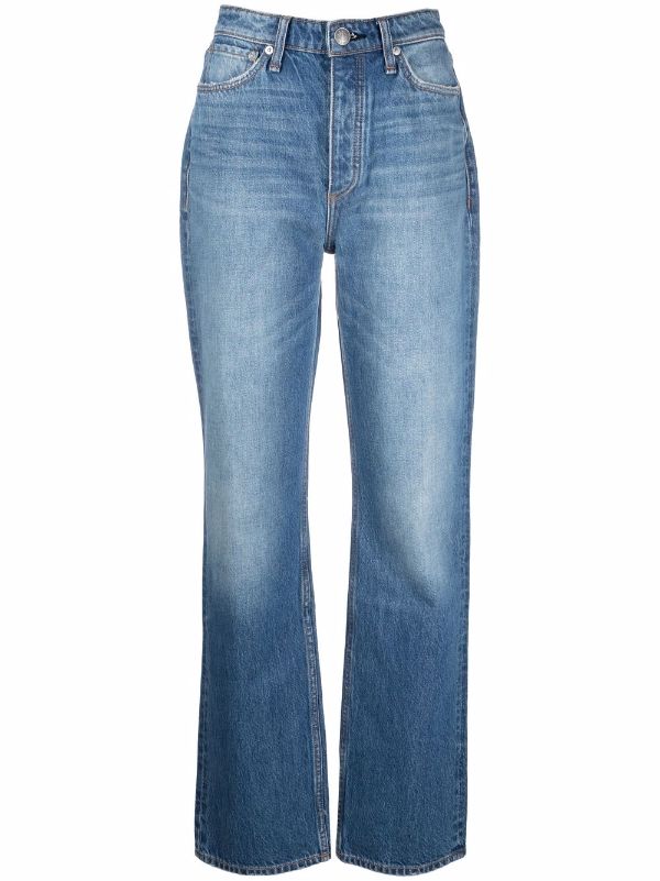 Farfetch Damen Kleidung Hosen & Jeans Jeans High Waisted Jeans Farrah mid-rise flared jeans 