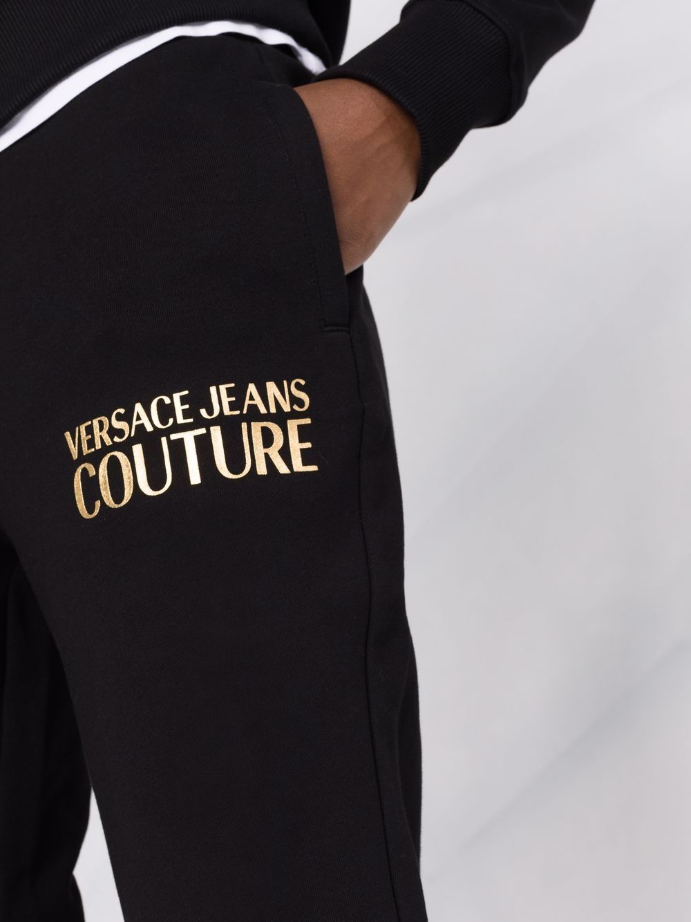 фото Versace jeans couture спортивные брюки с логотипом