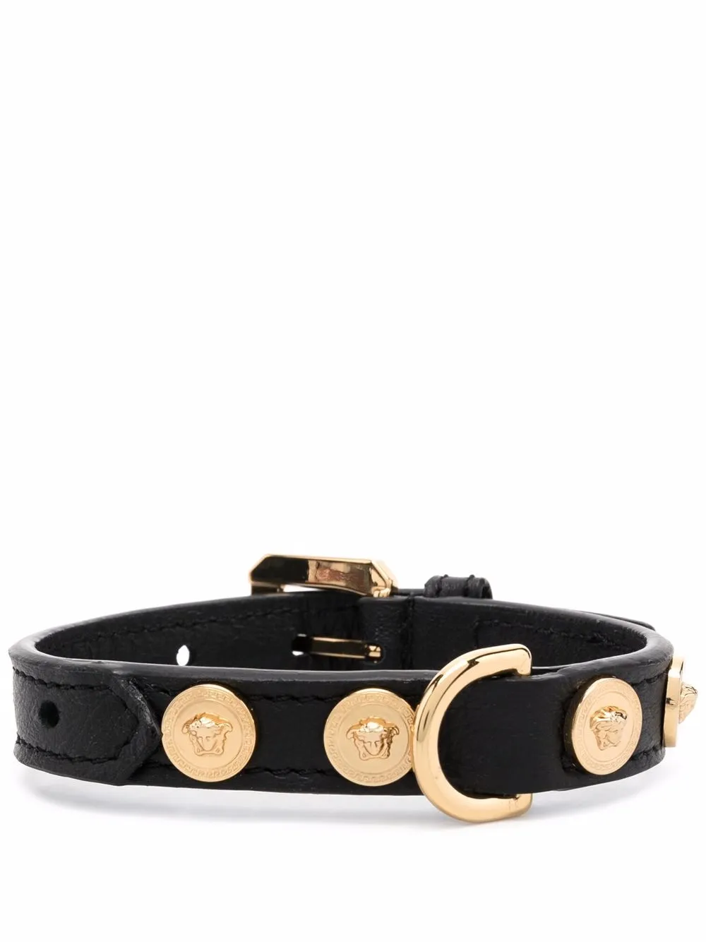 Versace Medusa-stud pet collar