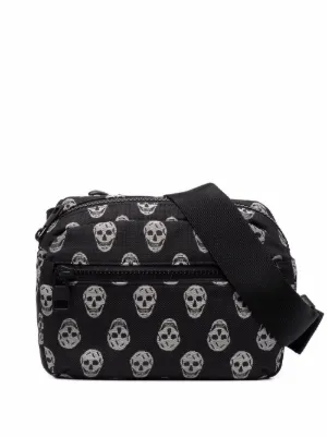 Nero Marsupio con stampa Farfetch Uomo Accessori Borse Marsupi 