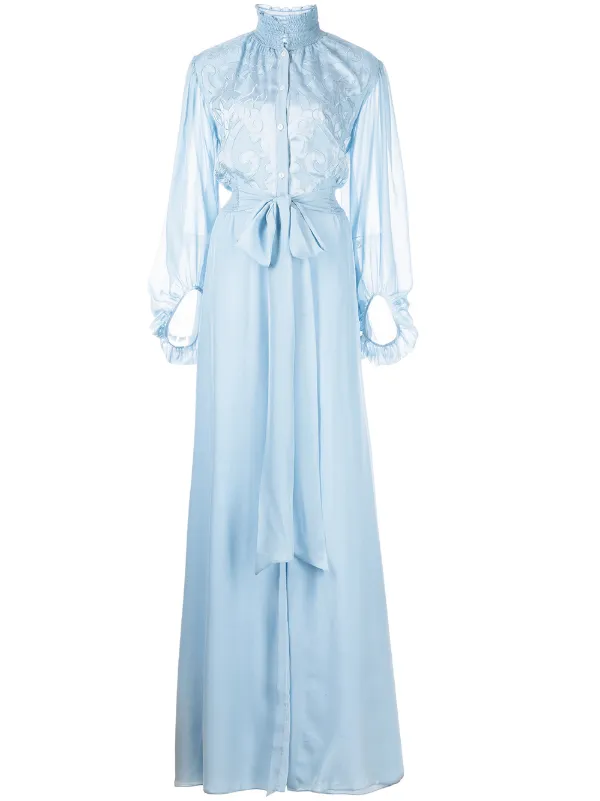 chinese dress ladies Beatrix Mesh Panel Maxi Dress