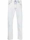 Off-White Diag-stripe print slim fit jeans - Blue