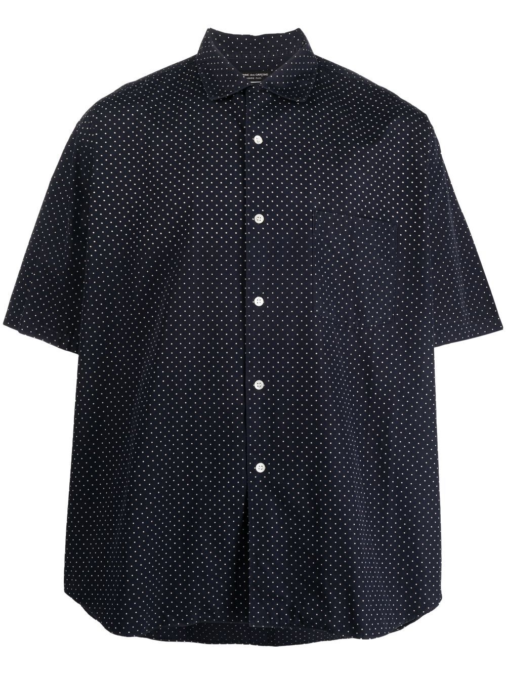 1990s polka dot short-sleeved shirt