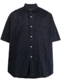 Comme Des Garçons Pre-Owned 1990s polka dot short-sleeved shirt - Blue