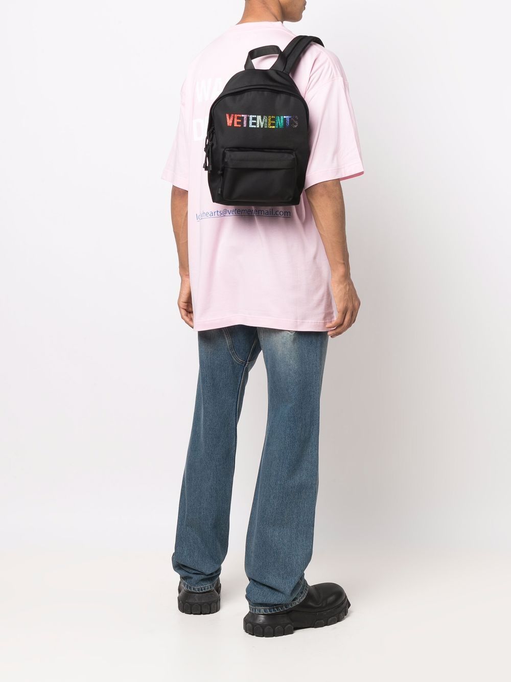 фото Vetements маленький рюкзак с логотипом