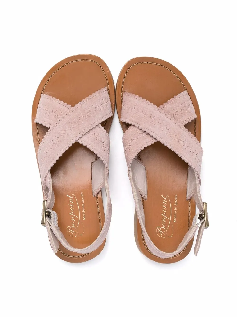  Bonpoint Akin Suede Sandals - Pink 