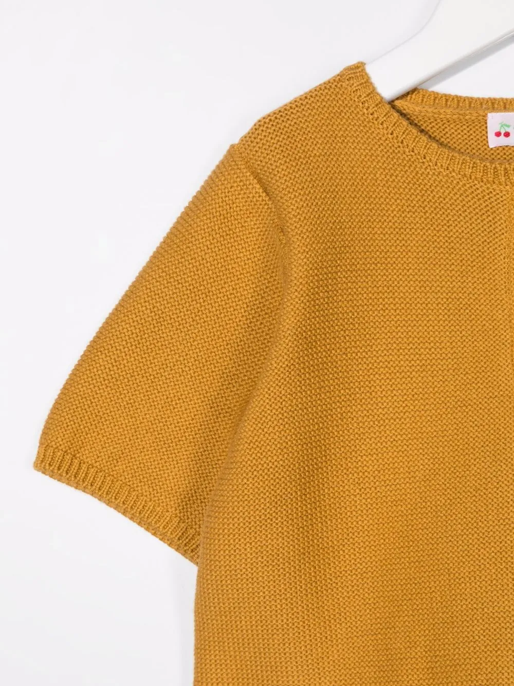  Bonpoint Buttoned Short-sleeve Cardigan - Yellow 