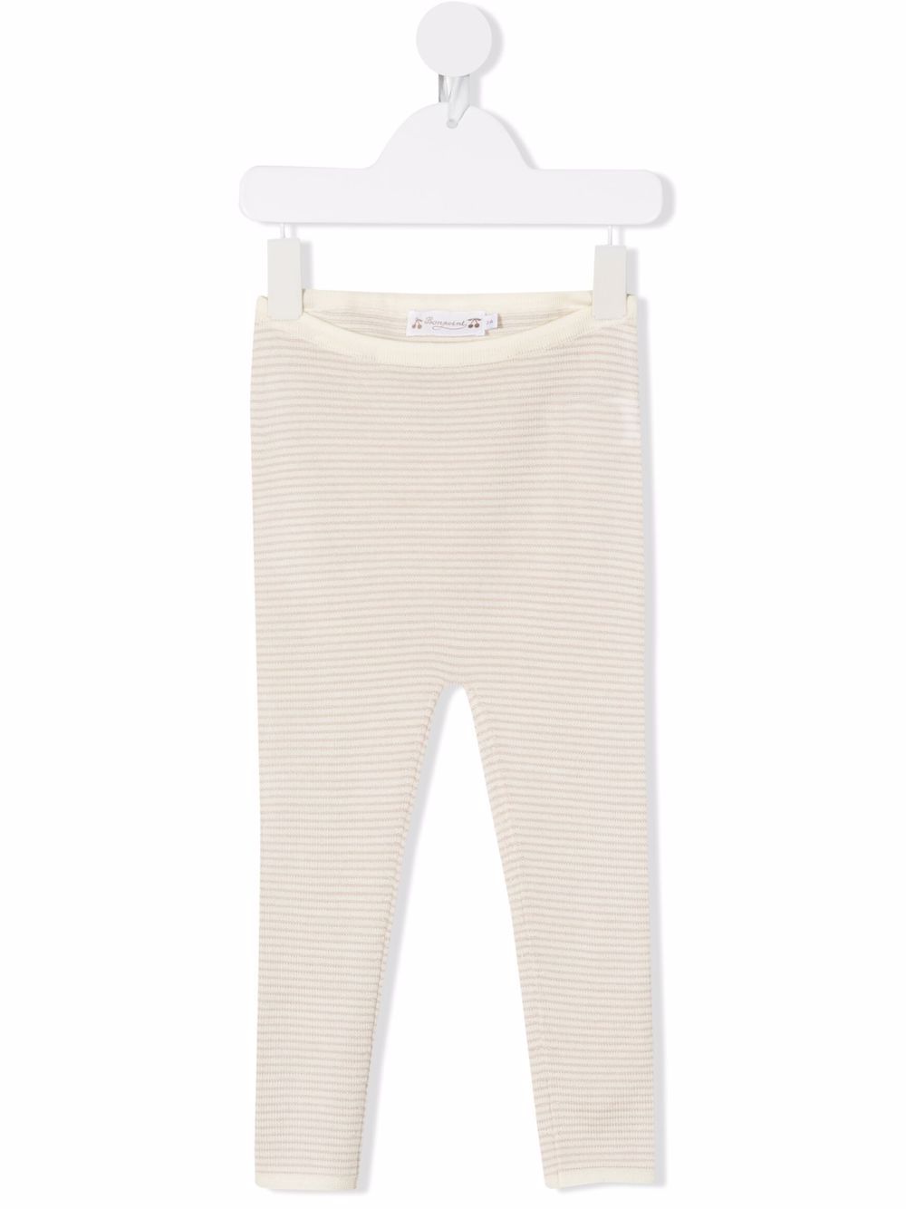 Bonpoint alegg striped wool leggings - Neutrals