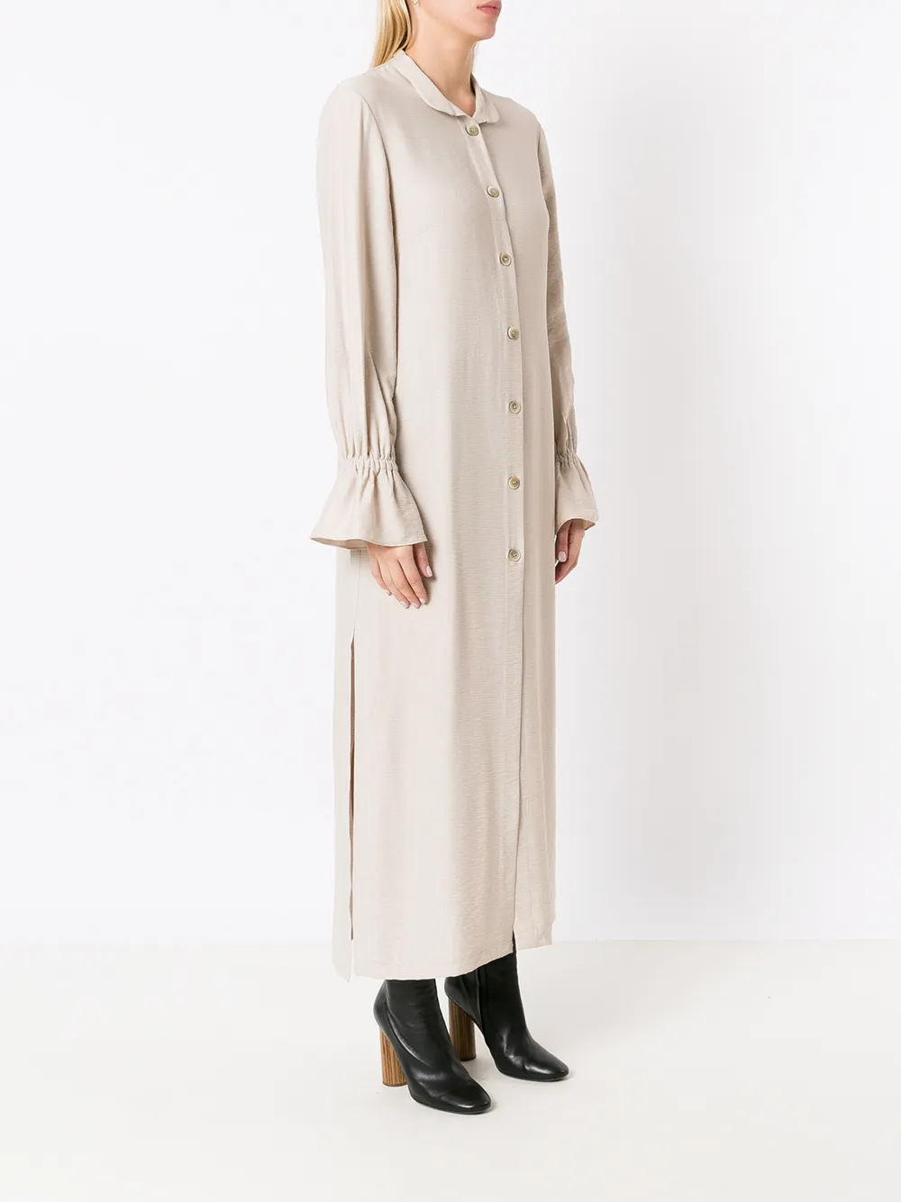 Olympiah Chemise Mid-length Dress In White
