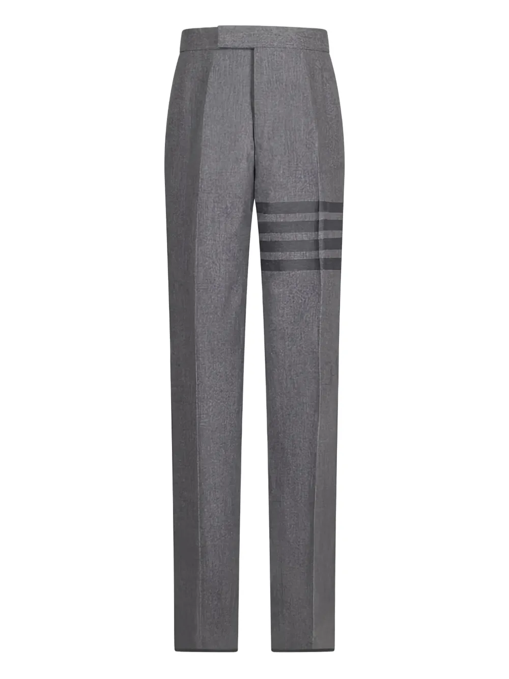 Thom Browne tonal 4-Bar flannel trousers | Grey | Image 1