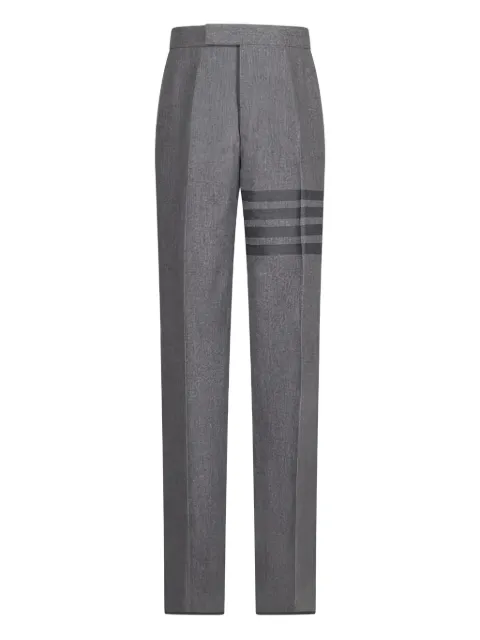 Thom Browne tonal 4-Bar flannel trousers