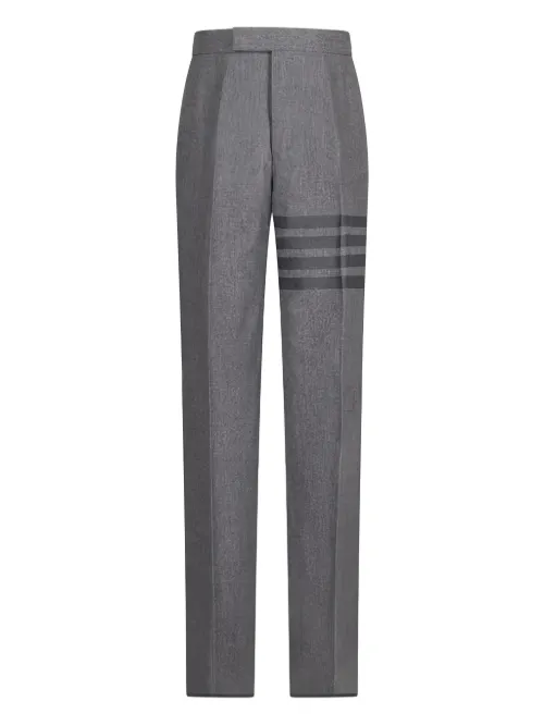 Pantalon en flanelle à bandes signature - Thom Browne - Modalova