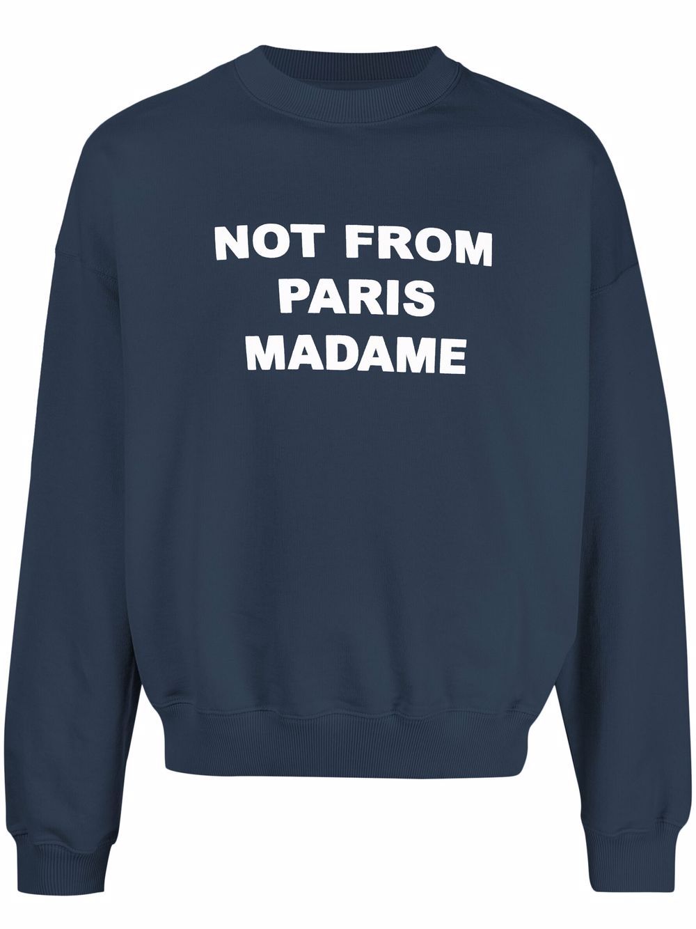 Drôle De Monsieur slogan-print cotton sweatshirt