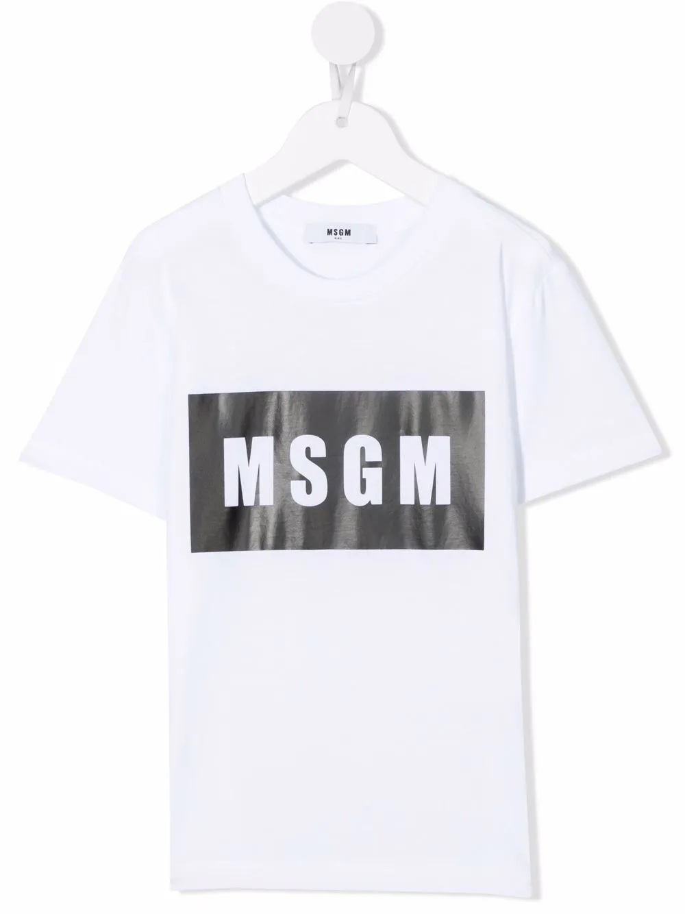 

MSGM Kids playera con logo estampado - Blanco