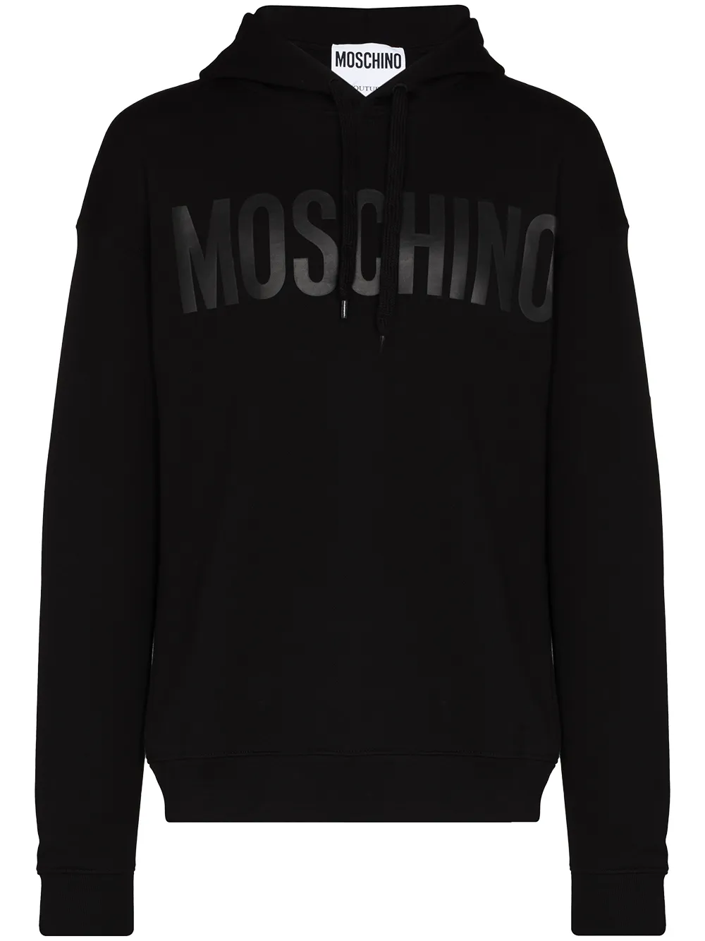 

Moschino tonal-logo cotton hoodie - Black