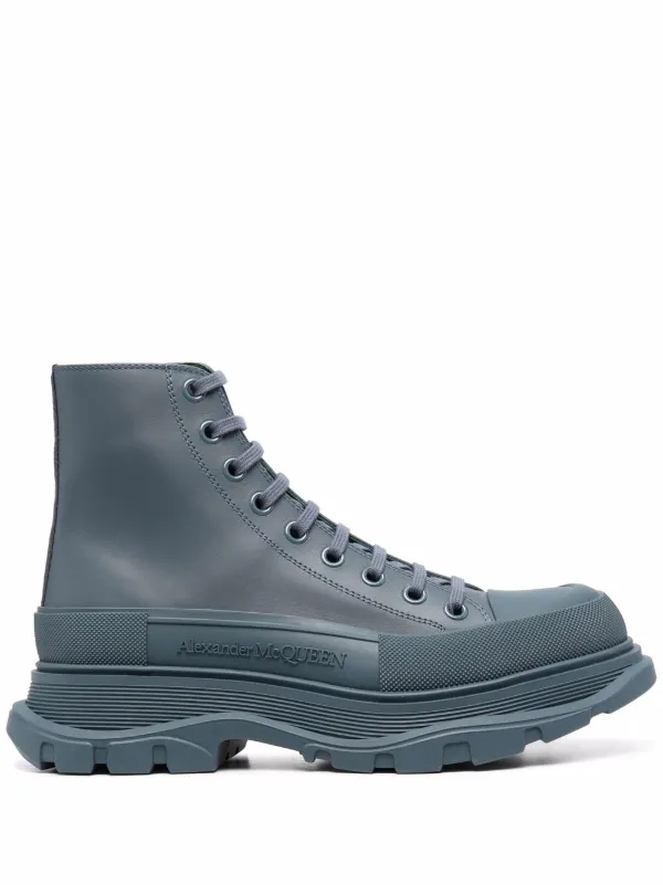 Alexander mcqueen boots blue Clearance