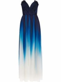 ＜Farfetch＞ Oscar de la Renta グラデーション ドレス - ブルー画像