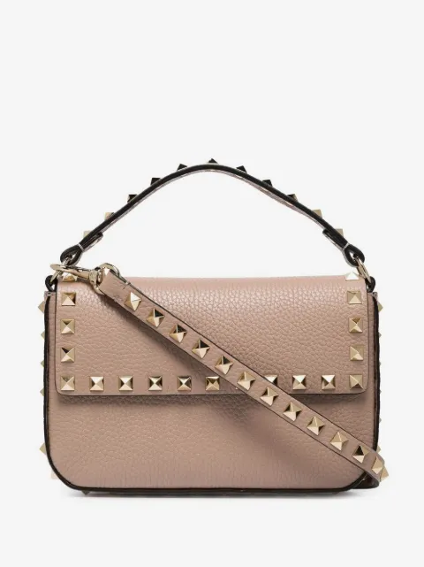 Valentino Garavani Rockstud grainy calfskin pouch