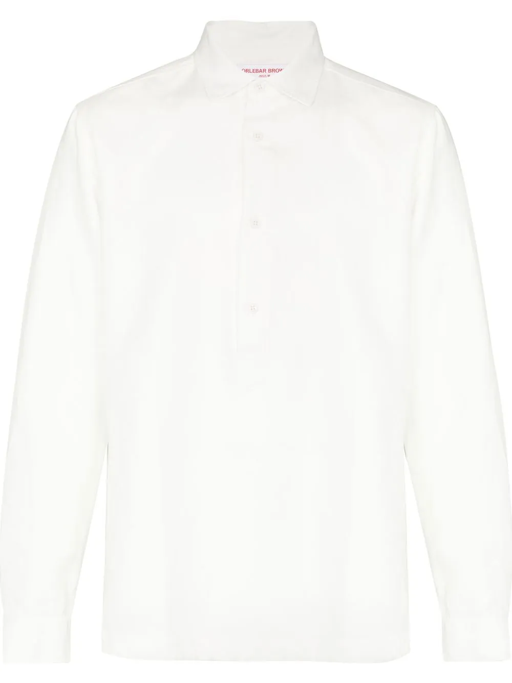 

Orlebar Brown button-placket long-sleeve shirt - White