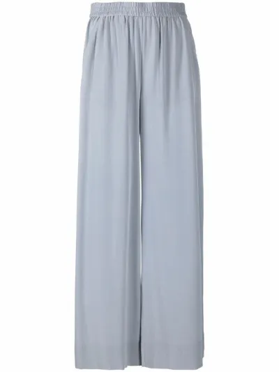 high-waisted silk palazzo pants 