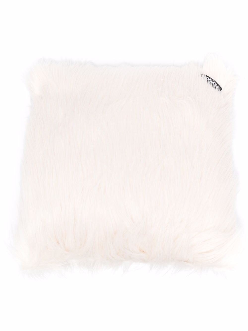 

STYLAND fluffy logo-patch cushion - Neutrals