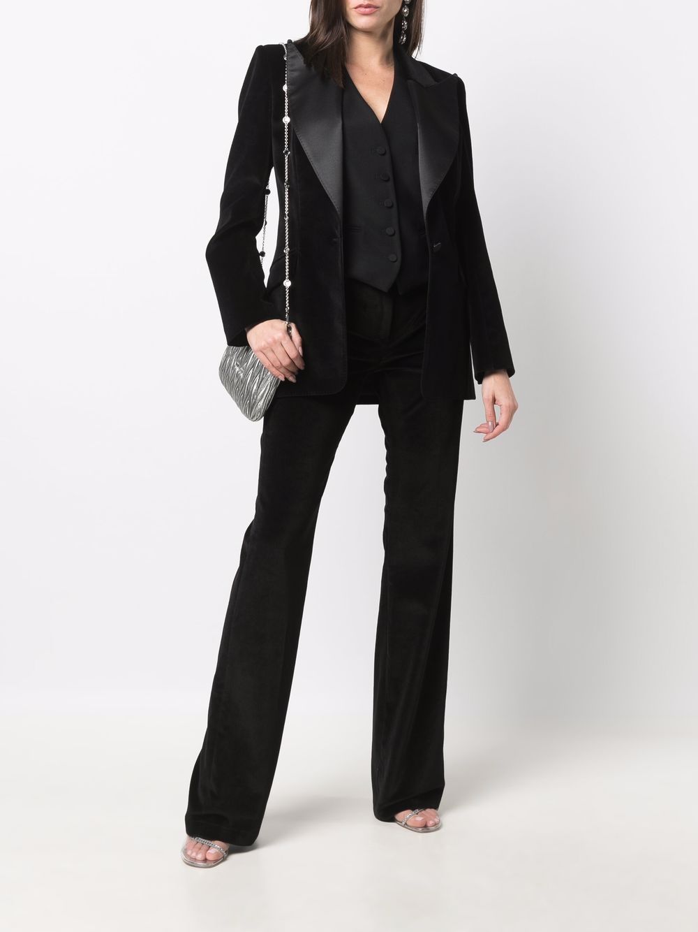 STYLAND Blazer met puntige revers - Zwart