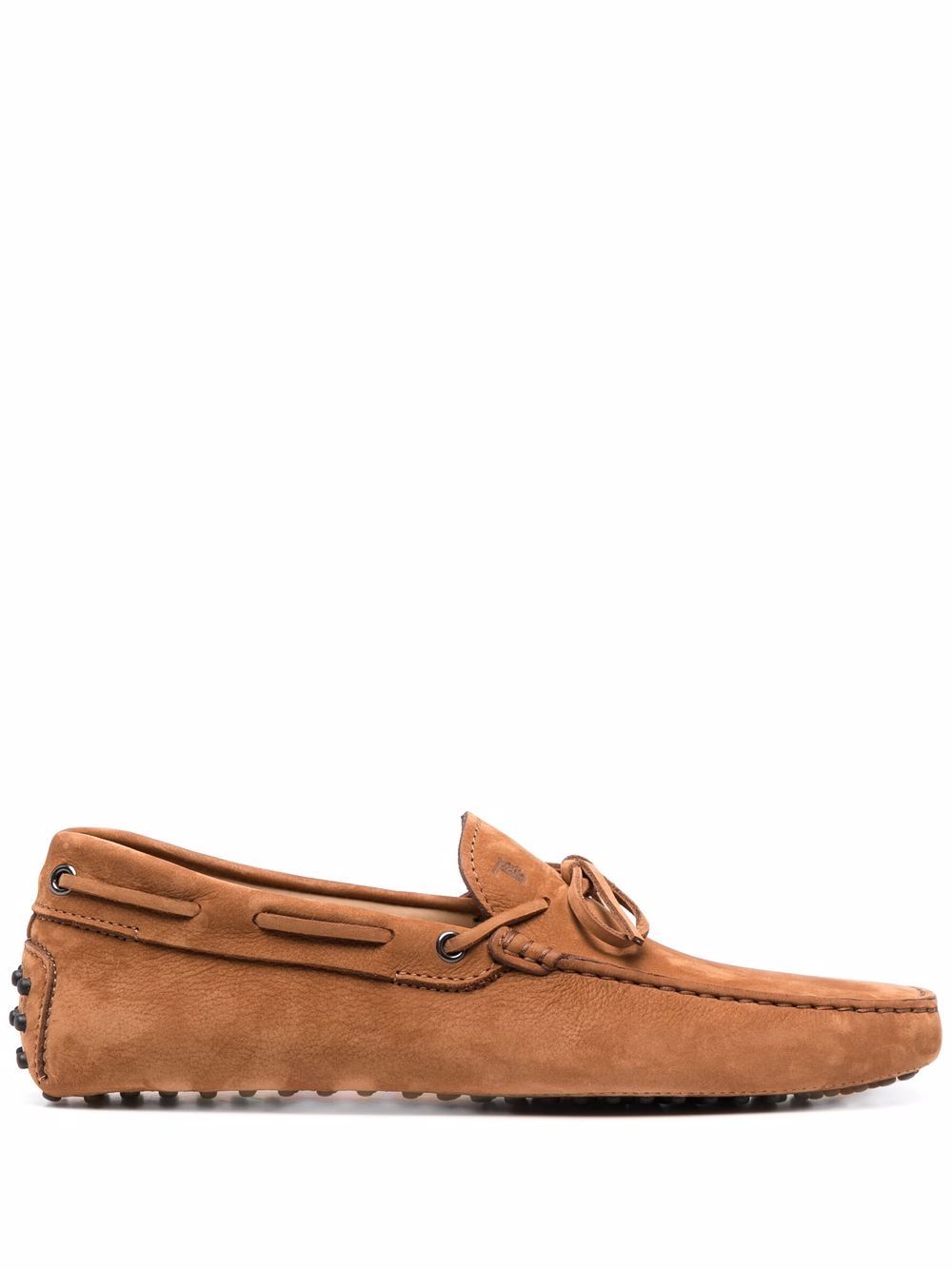 

Tod's Gommino bow-detail suede loafers - Brown