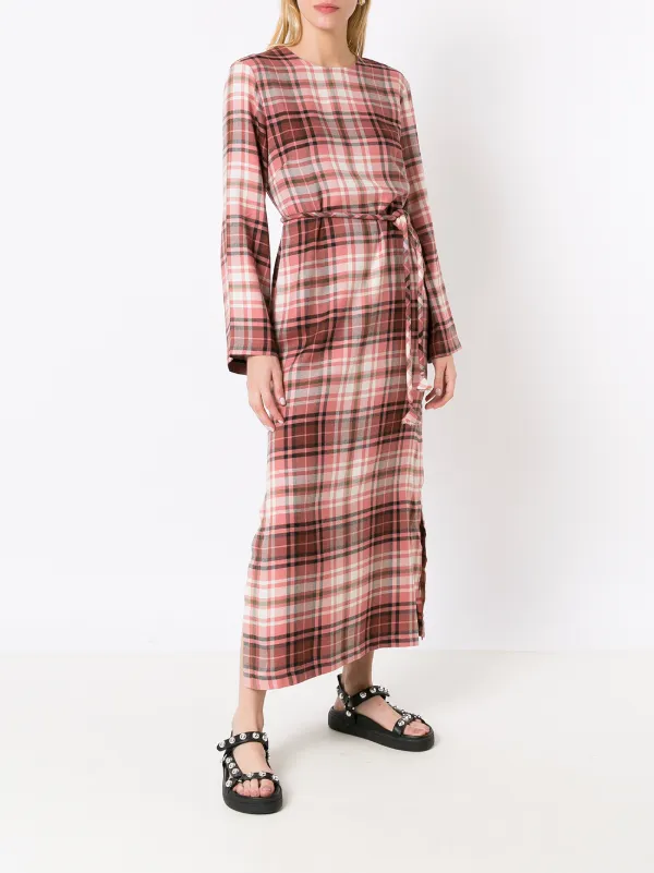 Robe Chemise Ã Carreaux Rouge Olympiah Robe-chemise Folk à