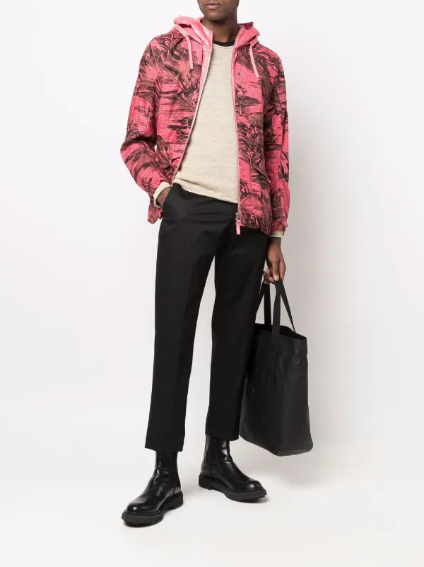 Stone island outlet floral jacket