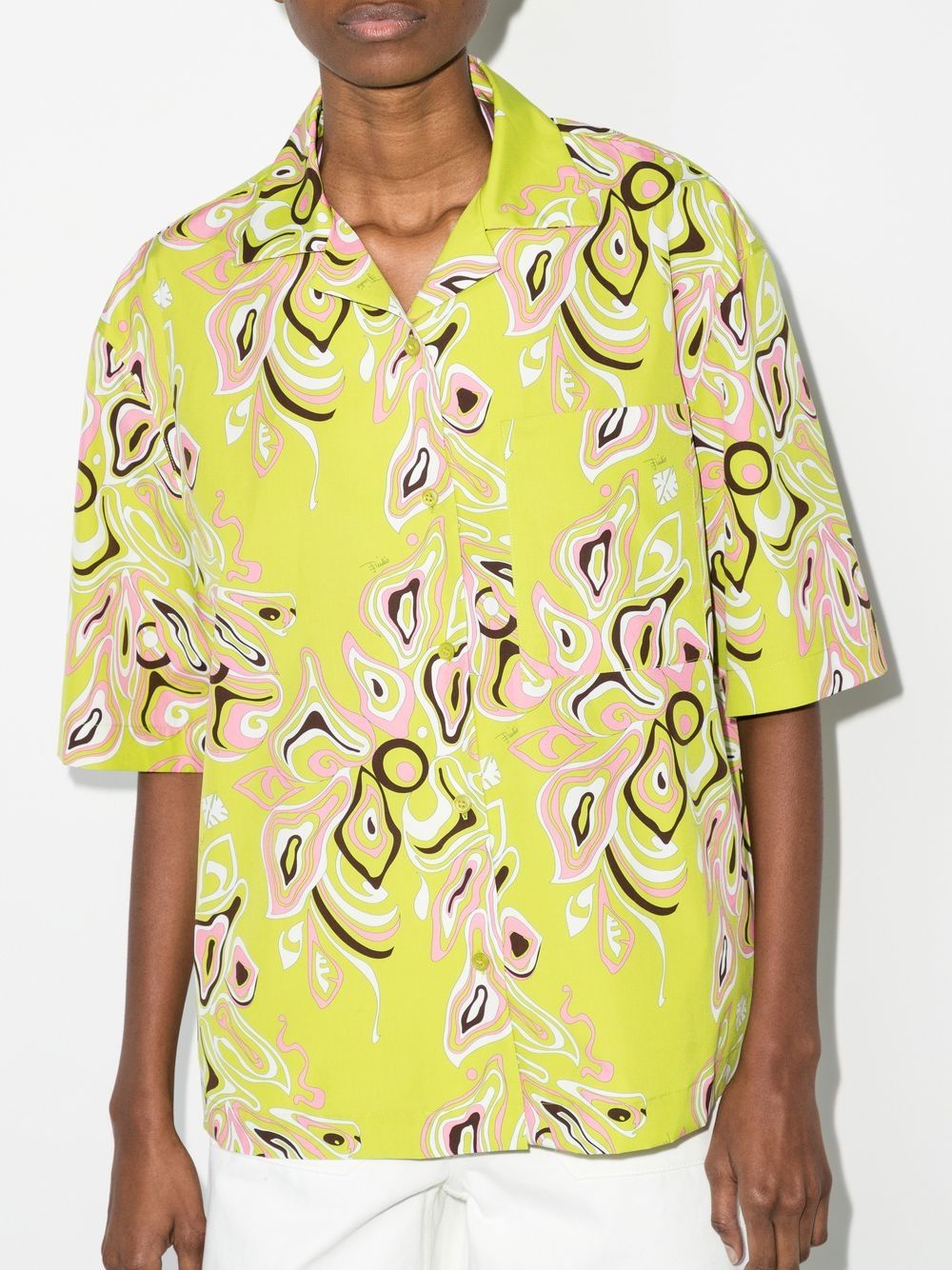 PUCCI Blouse met print - Groen