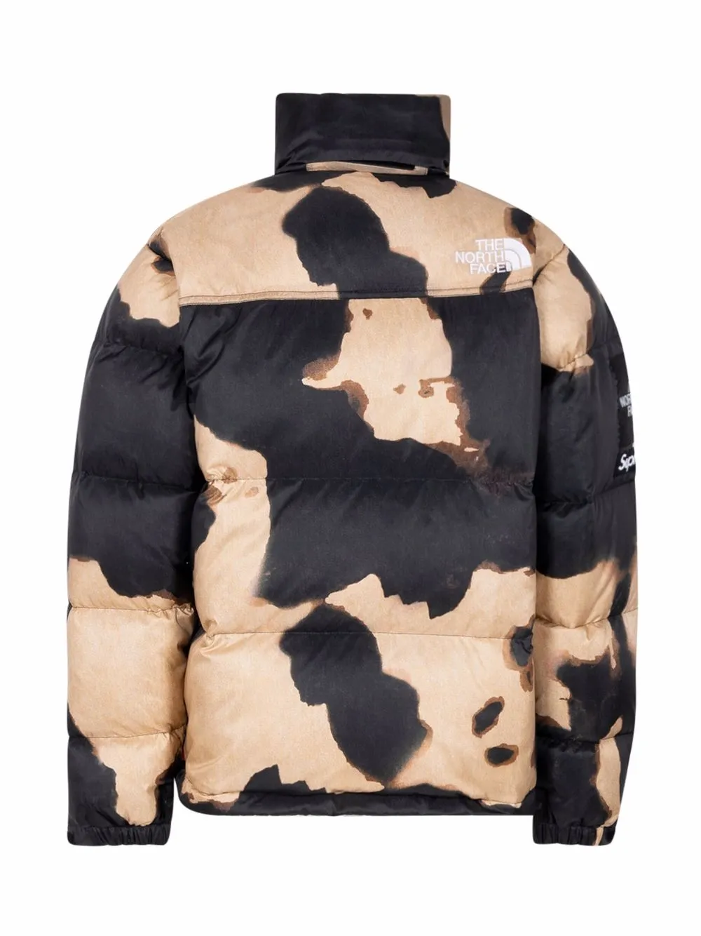 Supreme x The North Face Nuptse Bleached Denim Print Jacket - Farfetch