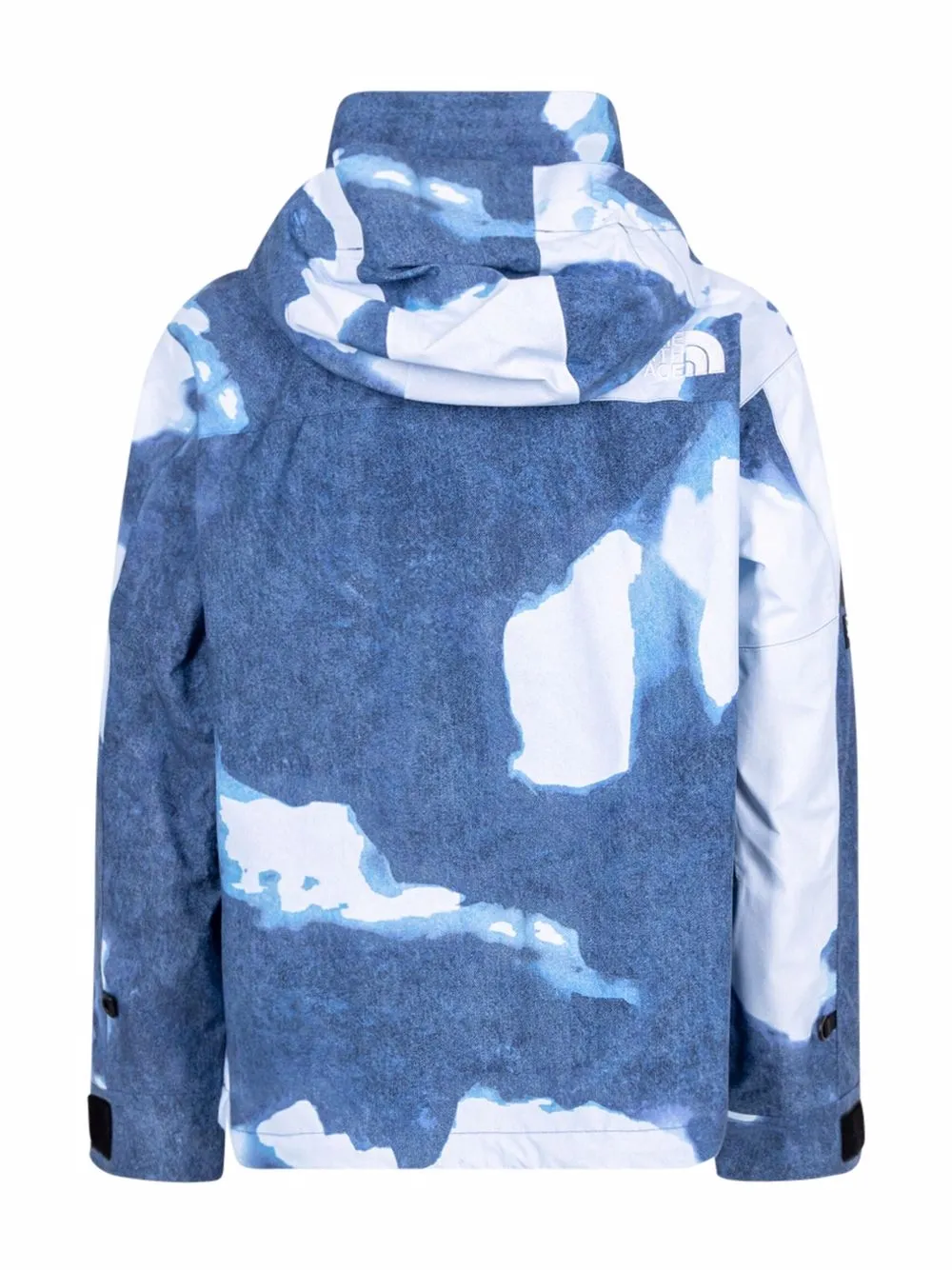 Sup_Bleached Denim Print Mountain Jacket