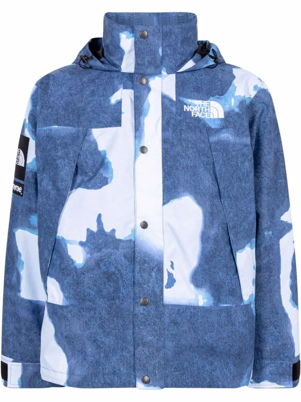 Bleached Denim Print Mountain Jacket-