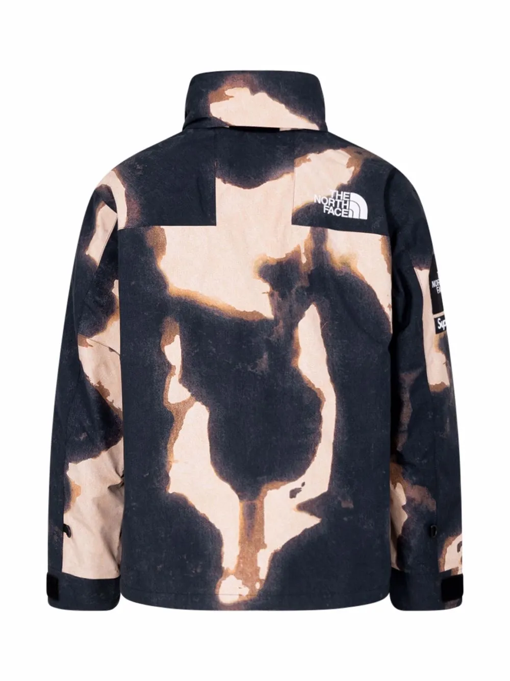 Supreme x The North Face Bleached denim-print Mountain Jacket - Farfetch