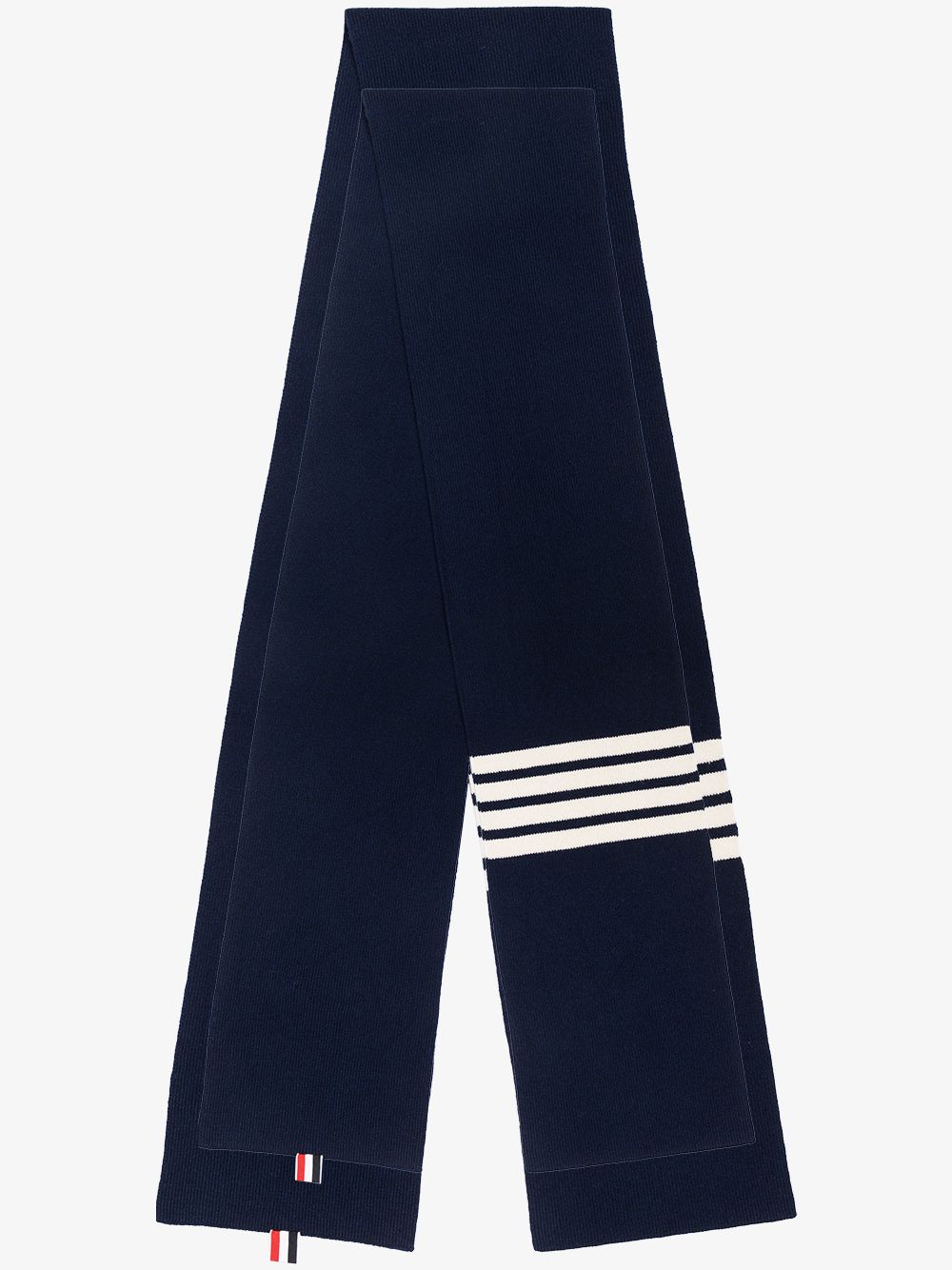 Thom Browne THOM BROWNE RIB CASHMERE SCARF BLUE