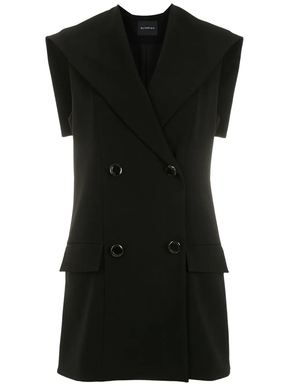 Olympiah sleeveless double-breasted jacket | Black | Image 1