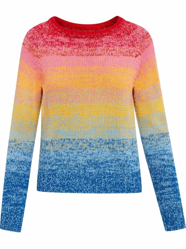 La Renta marl-knit Cotton Jumper - Farfetch