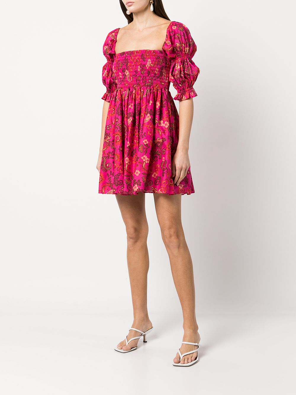 фото Misa los angeles zadie floral-print mini dress