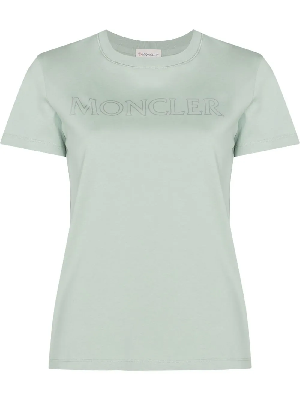 

Moncler playera con logo estampado - Verde