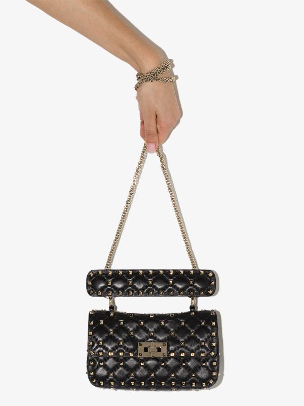 valentino garavani rockstud top handle shoulder bag