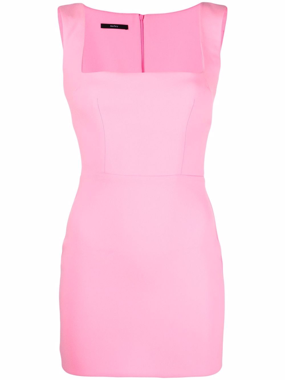 фото Alex perry square-neck fitted dress