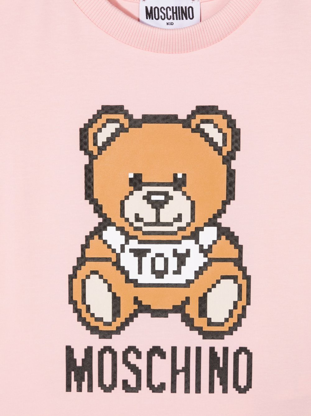 фото Moschino kids футболка с оборками и принтом teddy bear