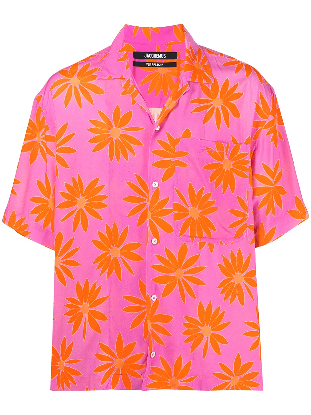 

Jacquemus camisa floral de manga corta - Morado