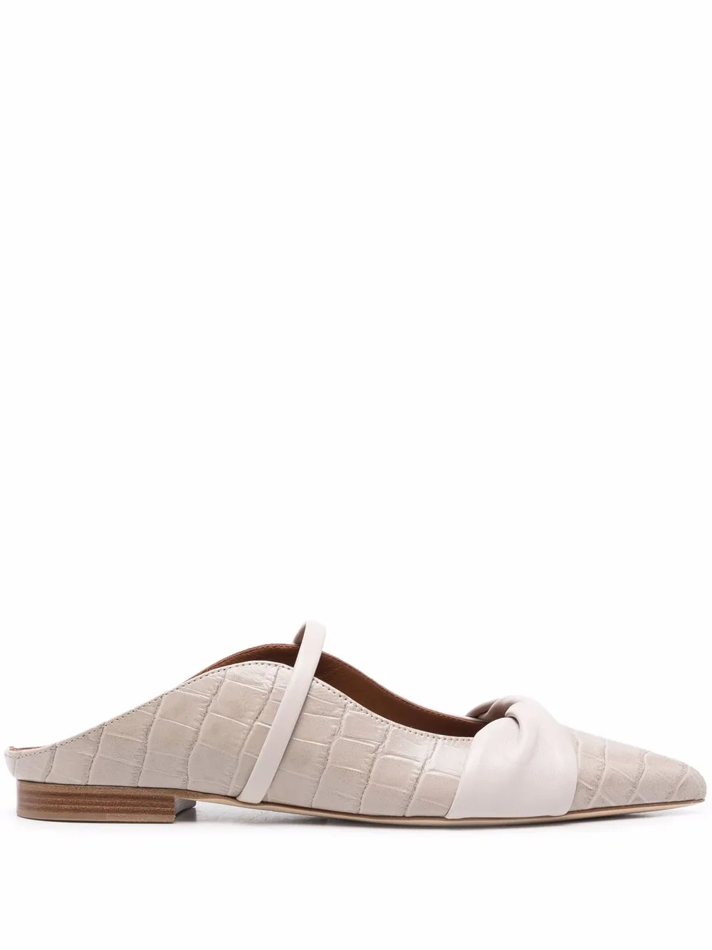 Malone Souliers мюли Maureen с тиснением под кожу крокодила