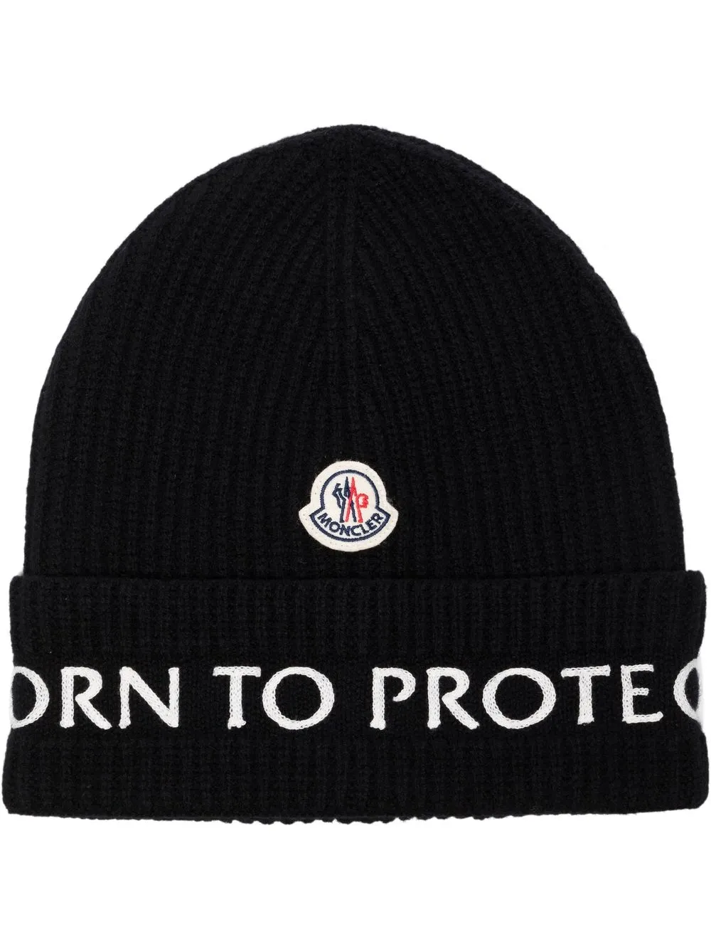 

Moncler gorro Born to Protect bordado - Negro