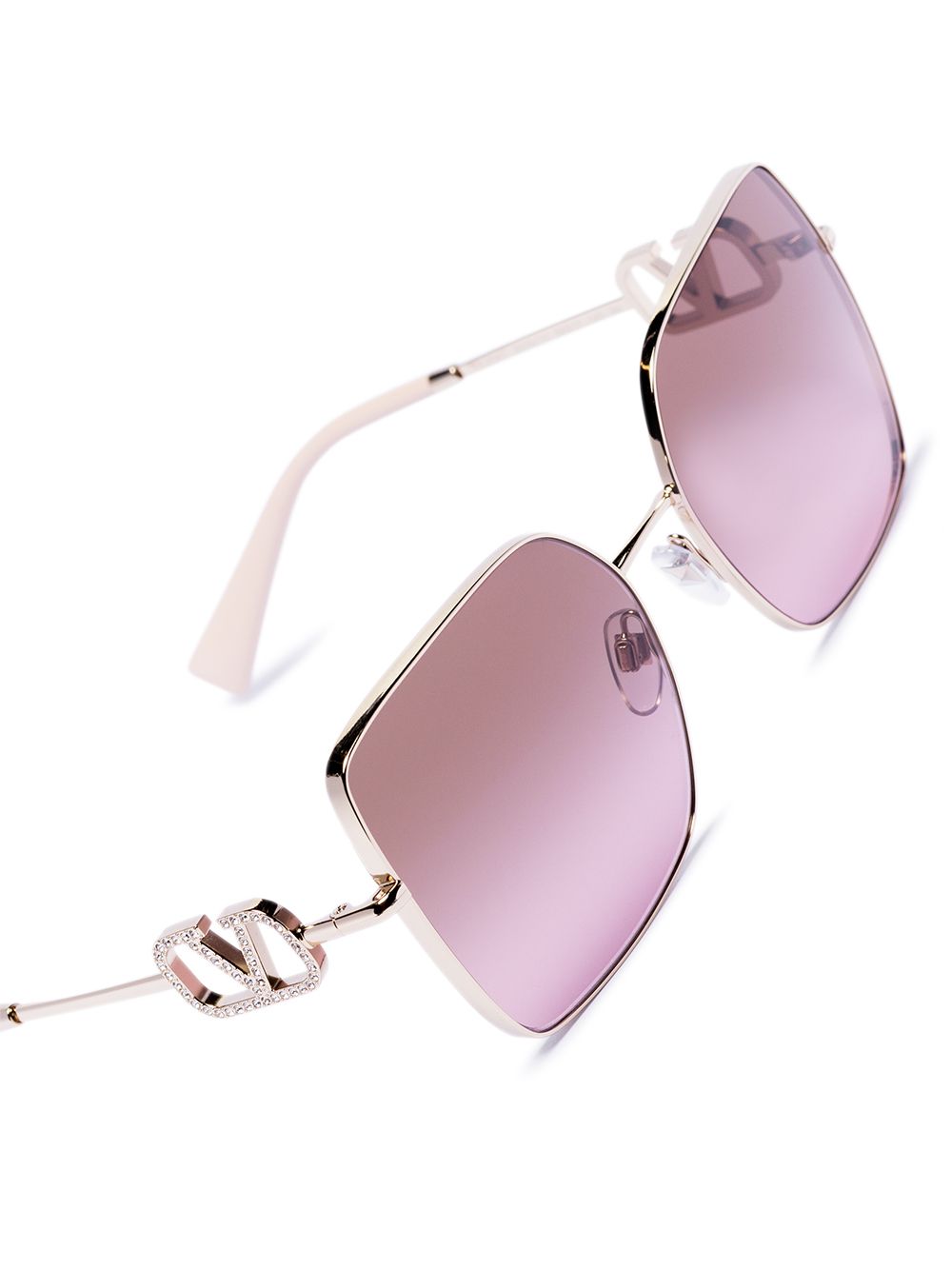 фото Valentino eyewear солнцезащитные очки с логотипом vlogo signature